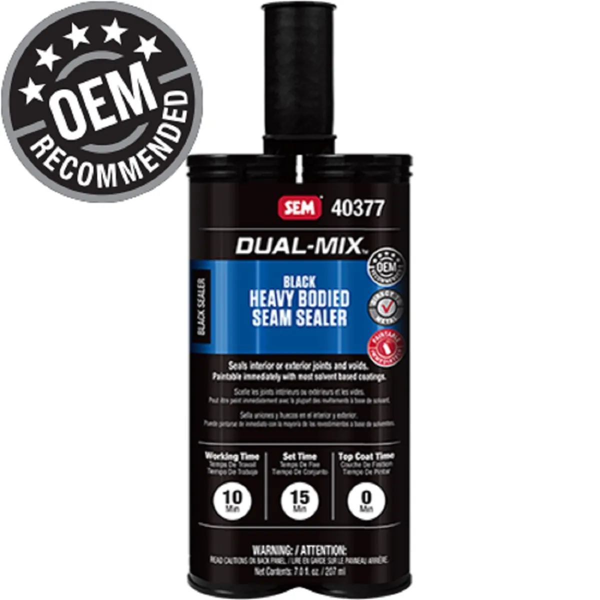 SEM Paints Dual-Mix Heavy Bodied Black Seam Sealer