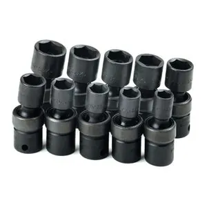 S K Hand Tools SOCKET SET IMPACT FLEX 3/8DR 10PC METRIC 6 POINT
