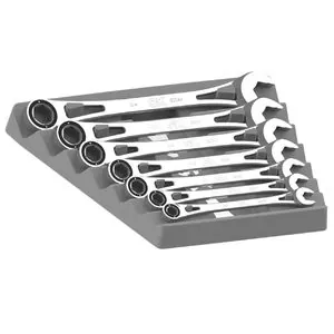S K Hand Tools 7PC 3/8 to 3/4 RATCHET WRENCH X-FRAME SET