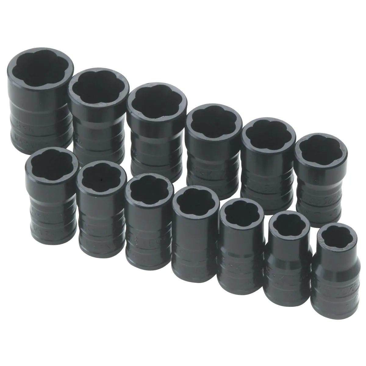 S K Hand Tools Turbo Socket Set 13 Pc. 3/8" Drive Sae & Metric