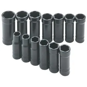 S K Hand Tools TURBO SKT SET 13PC 3/8 DR DEEP METRIC