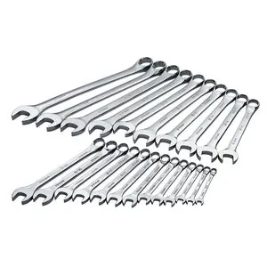 S K Hand Tools WRENCH SET COMBINATION 23 PC METRIC HI POLISH