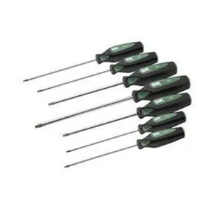 S K Hand Tools 7-Piece Cushiongrip Torx Screwdriver Set