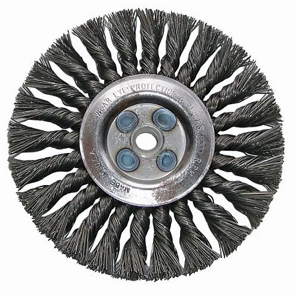 Shark Industries 4" Straight Knotted Wire Wheel