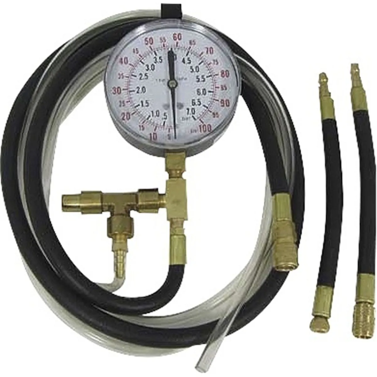 Lang Tools (Star Products) TU-469 - Fuel Injection Pressure Tester with Schrader Adapters