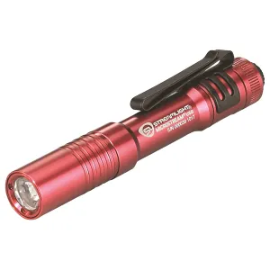 Streamlight 250 Lumen MicroStream USB Penlight - Includes Micro-USB cord and lanyard - Clam - Red