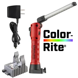 Streamlight Strion Switchblade 500 Lumen Color-Rite Light Bar Worklight with Smart Charger - Red