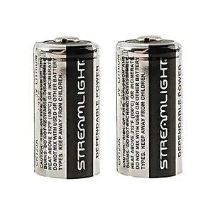 Streamlight CR123A Lithium Batteries, 2-Pack