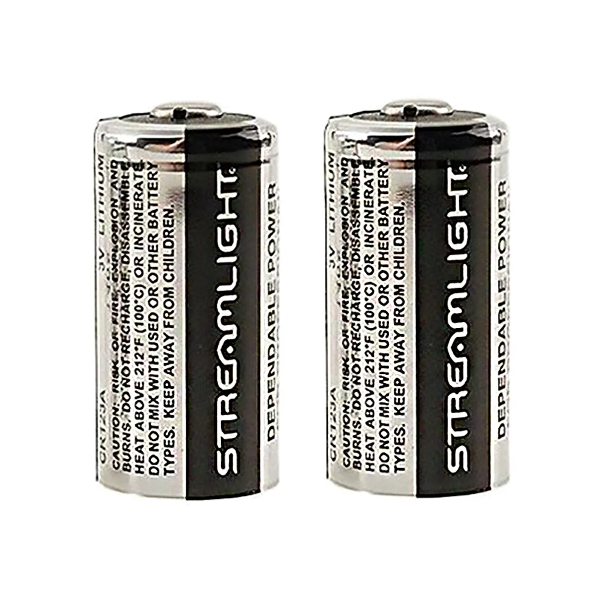 Streamlight CR123A Lithium Batteries, 2-Pack