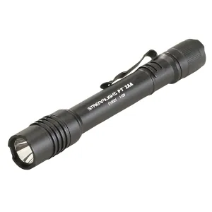 Streamlight 270 Lumen ProTac 2AA-X Flashlight - Includes (2) "AA" Alkaline batteries and holster - Clam - Black