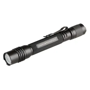 Streamlight 550 Lumen ProTac 2AA-X USB Flashlight &hyphen; Includes holster, rechargeable lithium polymer battery pack, and USB-C cord - Black