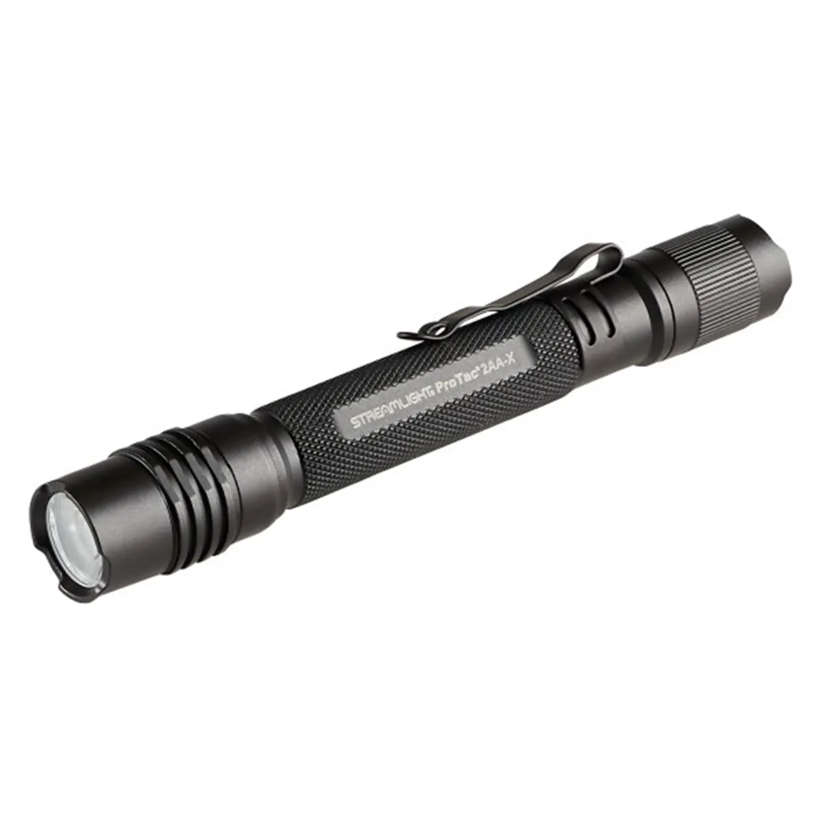 Streamlight 550 Lumen ProTac 2AA-X USB Flashlight ‐ Includes holster, rechargeable lithium polymer battery pack, and USB-C cord - Black