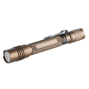 Streamlight 550 Lumen ProTac 2AA-X USB Flashlight &hyphen; Includes holster, rechargeable lithium polymer battery pack, and USB-C cord - Coyote