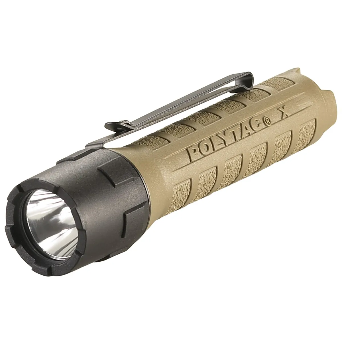 Streamlight 600 Lumen PolyTac X Flashlight - Includes (2) CR123A lithium batteries - Box - Coyote