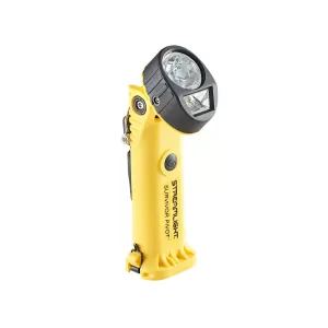 Streamlight Survivor Pivot Magnet - 120V/100V AC/12V DC Includes rechargeable battery pack, 120V/100V AC/12V DC charger, magnet - Yellow