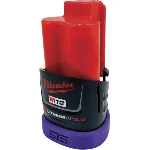 Milwaukee M12 1.5-2.5ah High Output tri-lobe HOLDER