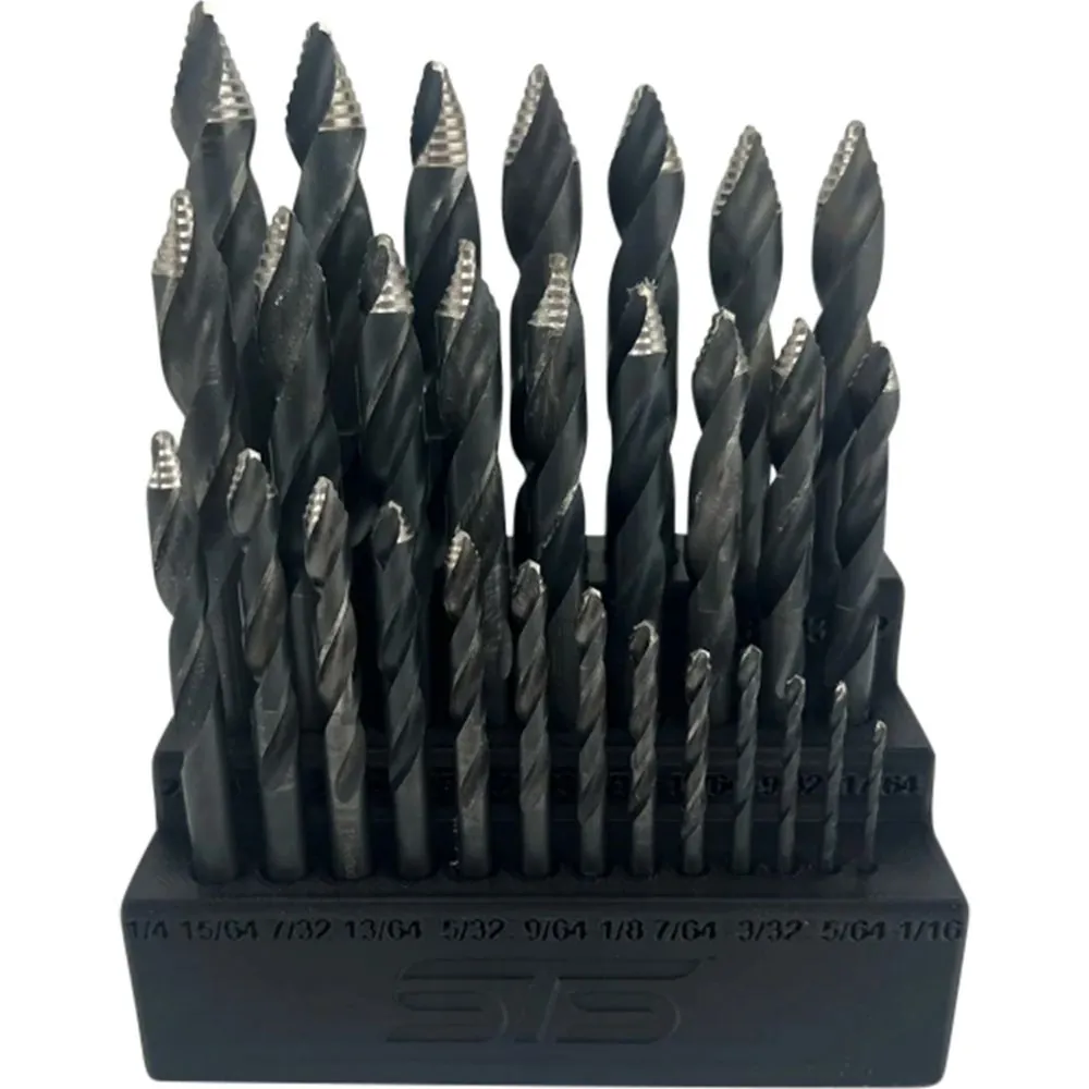 STS Auto Design STS29DBH - Magnetic Drill Bit Organizer For 29-Piece Drill Bit Sets (1/16-1/2)