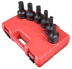 6 Piece 1" Drive Metric Impact