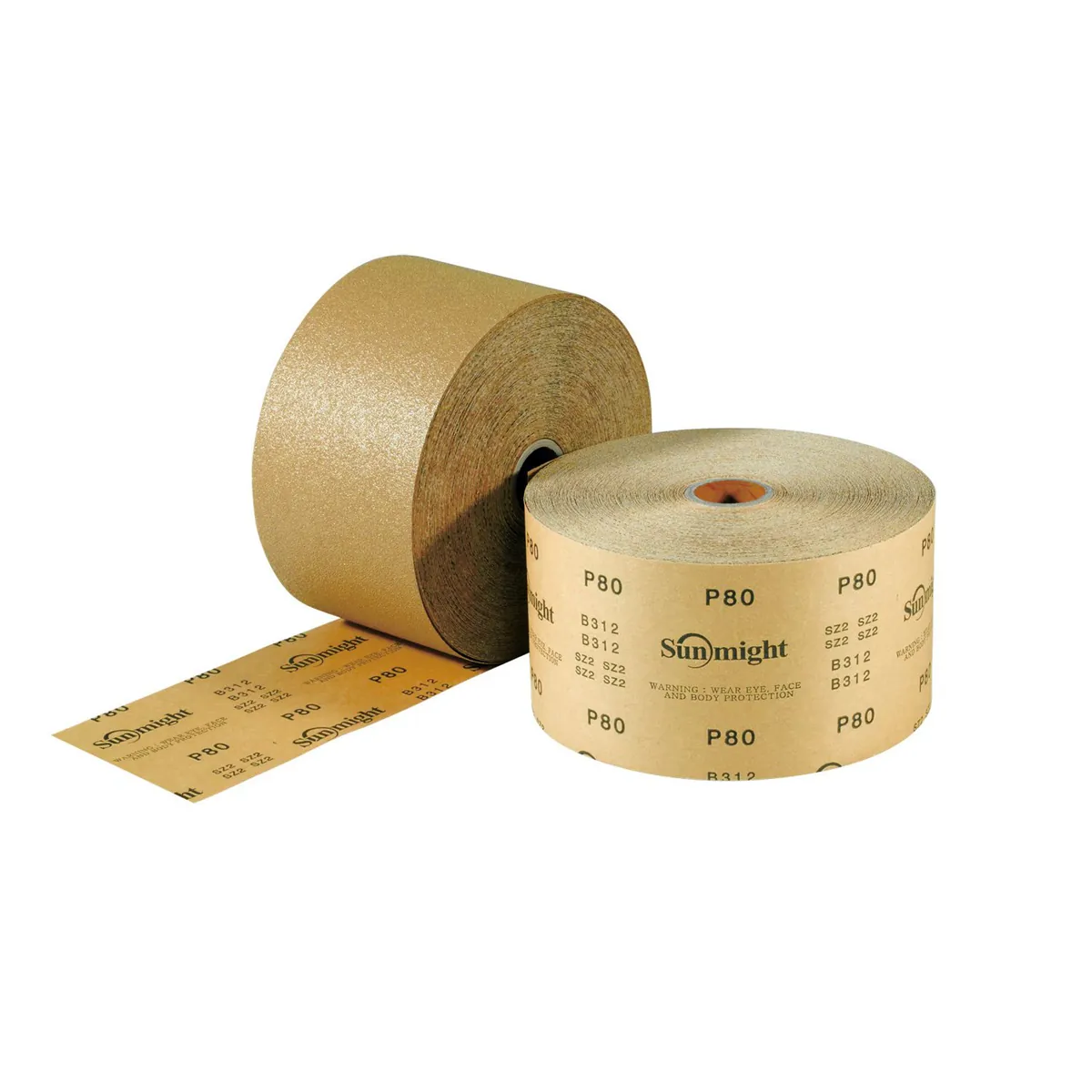 Sunmight USA Corporation Gold 22216 Open Coated Sheet Roll, 2-3/4 in W x 25 yd L, P400 Grit, Premium Aluminum Oxide Abrasive
