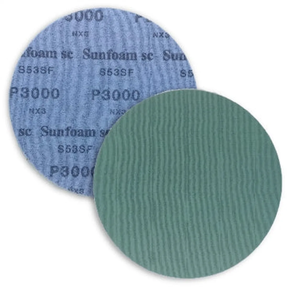 Sunmight USA Corporation Sunfoam 97225 Grip-On Polishing Disc, 6 in, 3000 Grit, Silicon Carbide, Hook and Loop Attachment