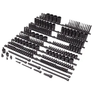 SUNEX 222 Piece Mixed Drive Master Impact Socket Set