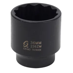 Sunex 1/2 in. Drive 12-Point Impact Socket,