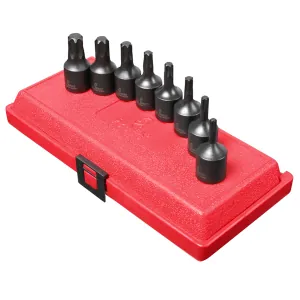 SUNEX SOCKET SET IMP 1/2DR INTERNAL STAR 8PC