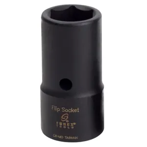 Sunex 1/2 in. Drive Impact Flip Socket, 21