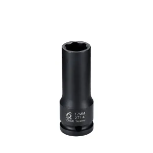 SUNEX 1/2" DRIVE 17MM EXTRA THIN WALL MERCEDES BENZ WHEEL LUG SOCKET