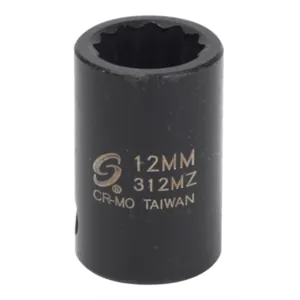 Sunex 3/8 in. Drive 12-Point 12 mm Impact S