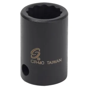SUNEX 3/8 in. Drive 12-Point Impact Socket,