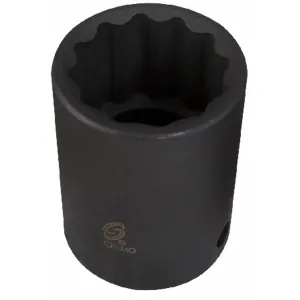 SUNEX SOC 15MM 3/8D IMP 12PT BLK