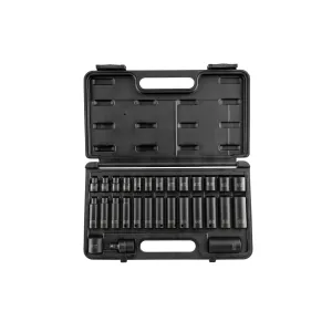 SUNEX 3/8" Drive 29 Piece Metric Master Impact Socket Se