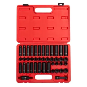 SUNEX 3/8" Drive 42 Piece SAE and Metric Master Impact S