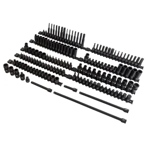 SUNEX 145 Piece 3/8" Dr Master Impact Socket Set