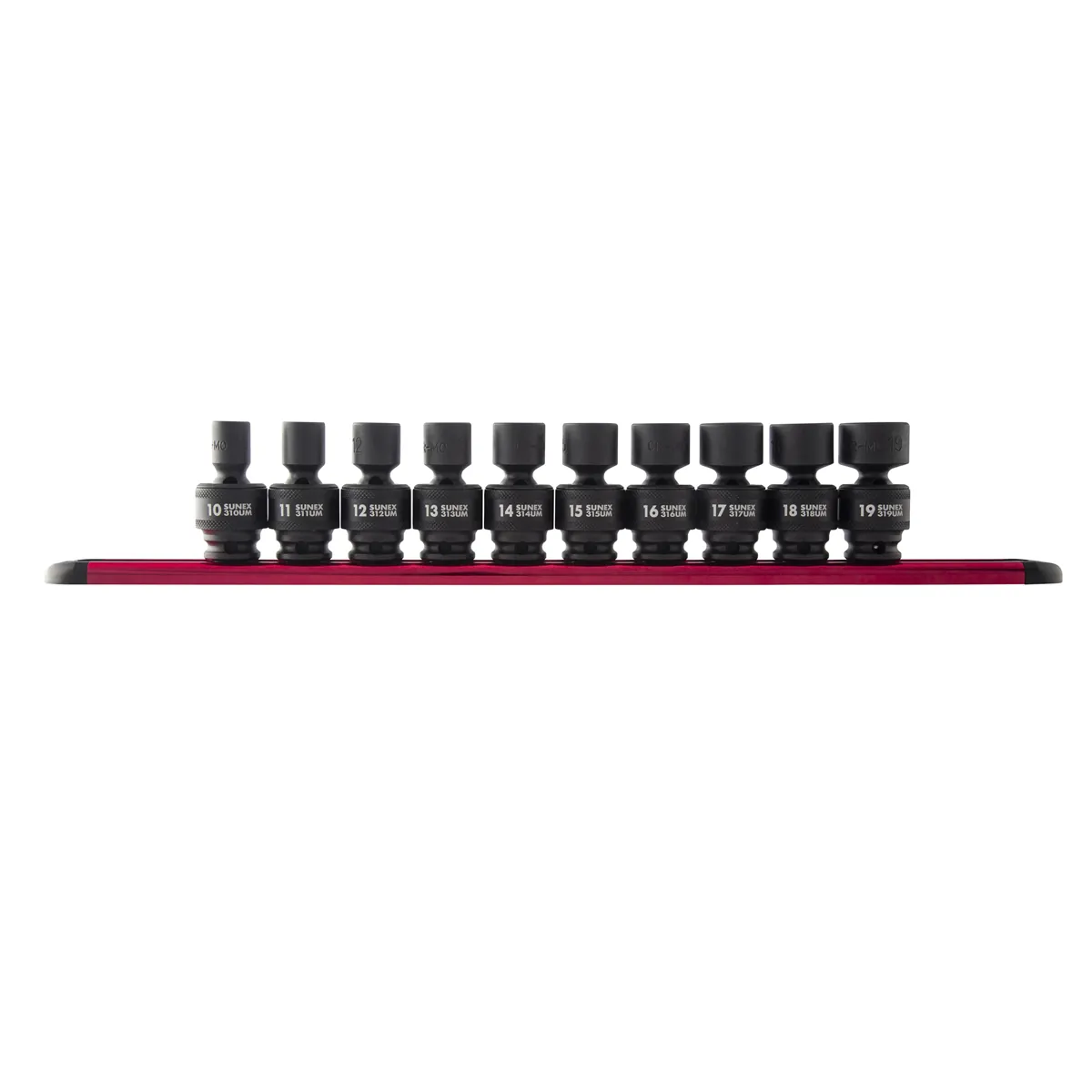 SUNEX 3/8" Drive 10 Piece Metric Universal Impact Socket