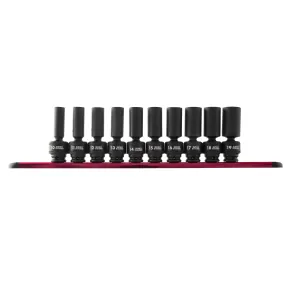 SUNEX 3/8" Drive 10 Piece Metric Deep Universal Impact S