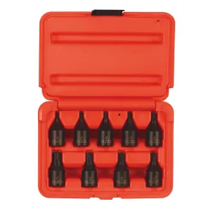 SUNEX IMP SKT SET 9PC 3/8DR INTERNAL STAR