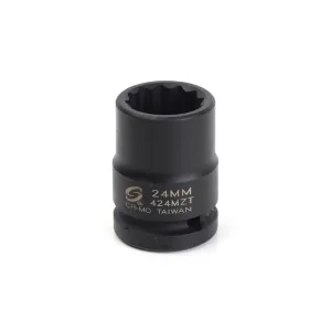 SUNEX 3/4 in. Drive 12-Point 24 mm Thin Wal