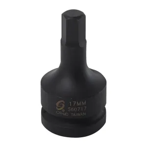 Sunex 1 in. Drive 17 mm Hex Drive Impact So