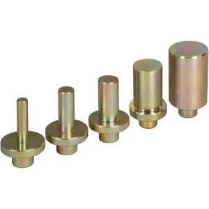 SUNEX 5-Piece Zinc Plated Punch Kit