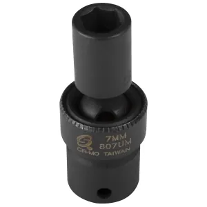SUNEX SOC 7MM 1/4D IMP UNIV 6PT
