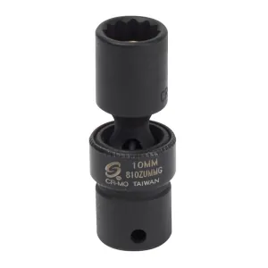 SUNEX 1/4 in. Drive 10 mm Impact Socket
