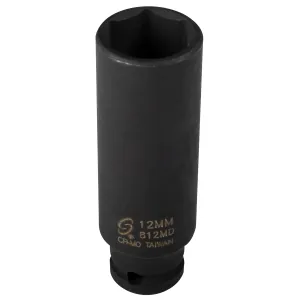 SUNEX SOC 12MM 1/4D IMP 6PT DP