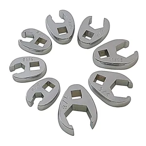 SUNEX 8PC SAE FLARE CROWFOOT WRENCH SET 3/8"-7/8"