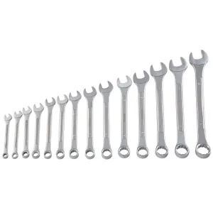 SUNEX 14 Pc. Metric Raised Panel Combination Wrench Set