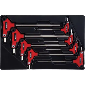 SUNEX 8-Piece T-Handle, Hex, Metric Hex Key