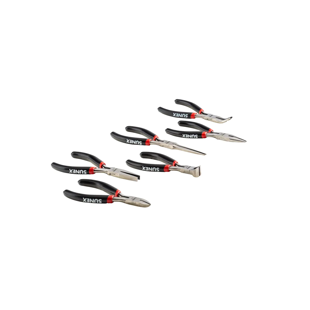 SUNEX 6 Piece Mini Pliers Set in Storage Tray