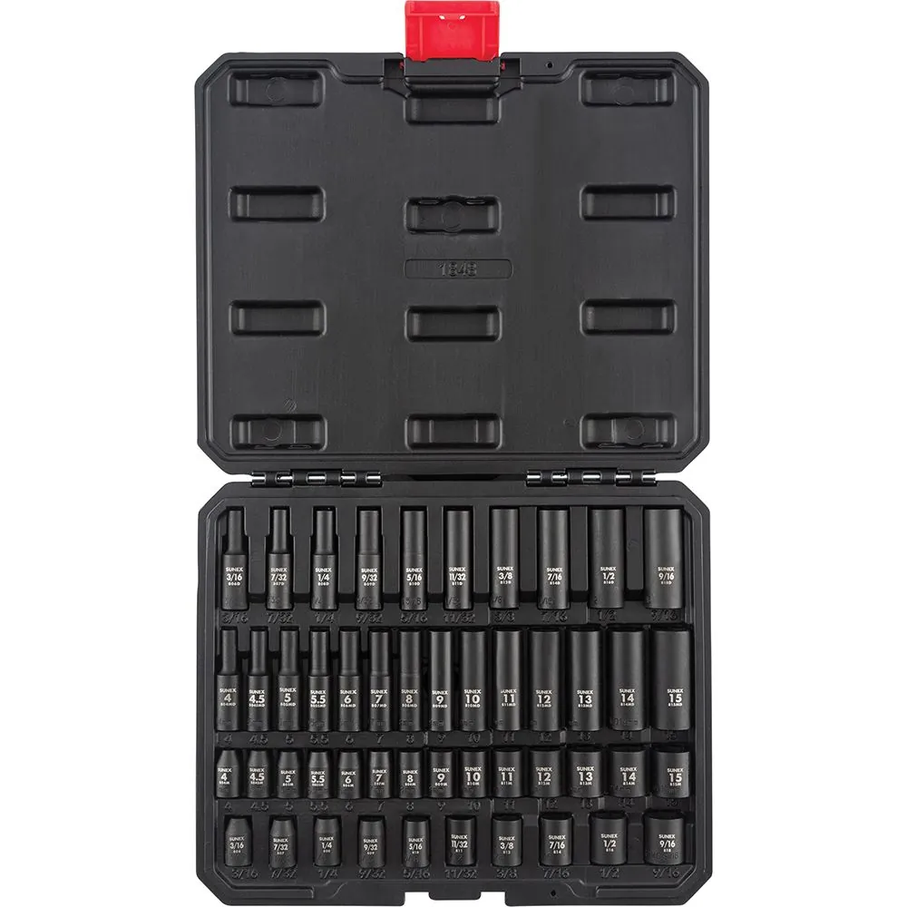 48 Pc. 1/4" Drive Impact Socket Set