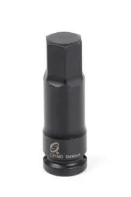 1/2" Drive, Hex Drive Impact Socket, 19 mm